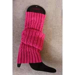 STEVE MADDEN - PINK GLITTER LEG WARMERS